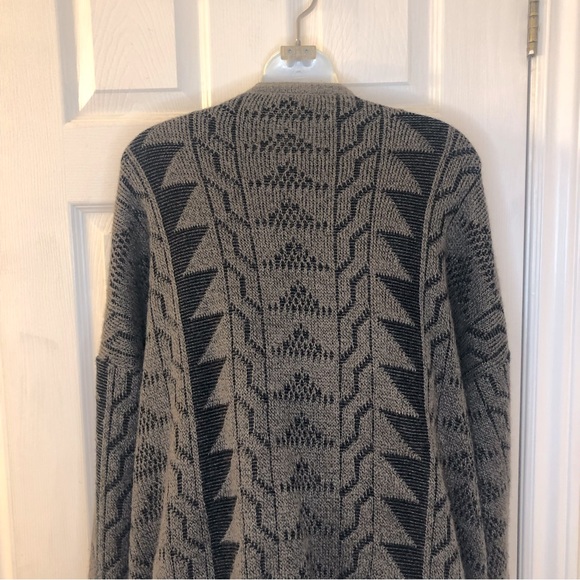 Vintage 80’s Eatons grandpa cardigan sweater, brown and black, extra large - Picture 3 of 7